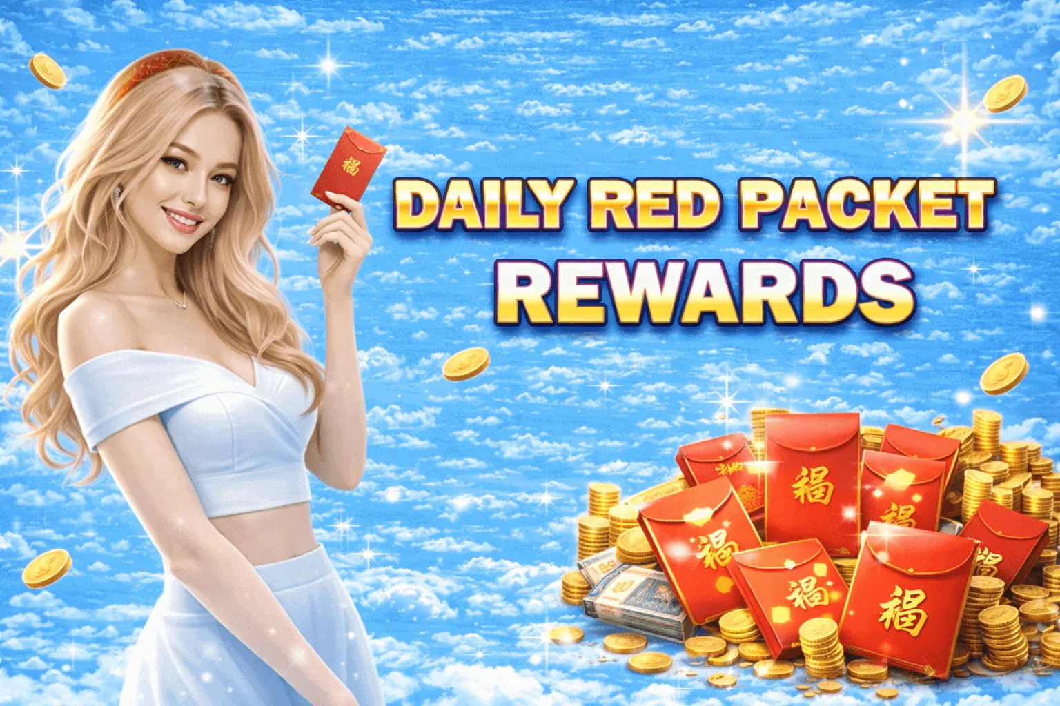 Gold coins and bonus symbols representing exclusive GCash promotions